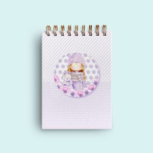 Bloquinho Capa Dura Menina Lilás