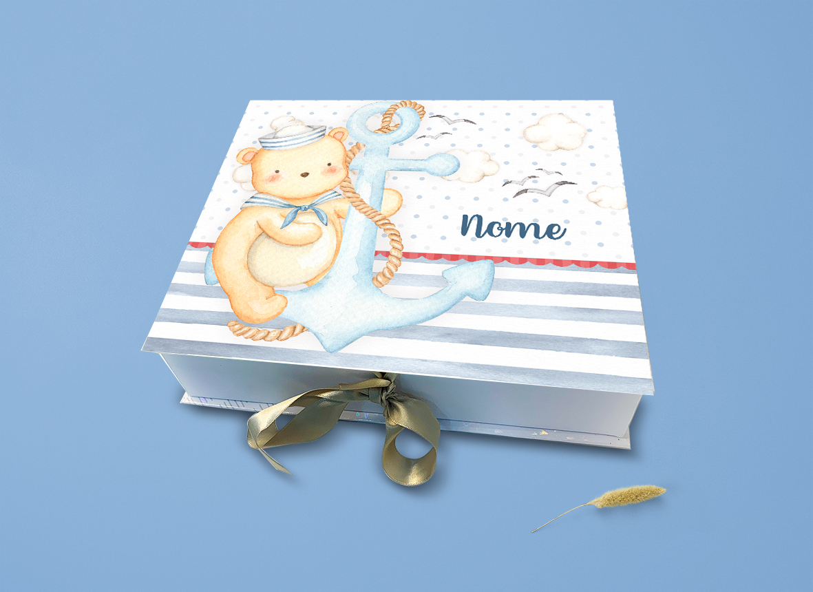 Caixa Infantil Menino | Ursinho Marinheiro